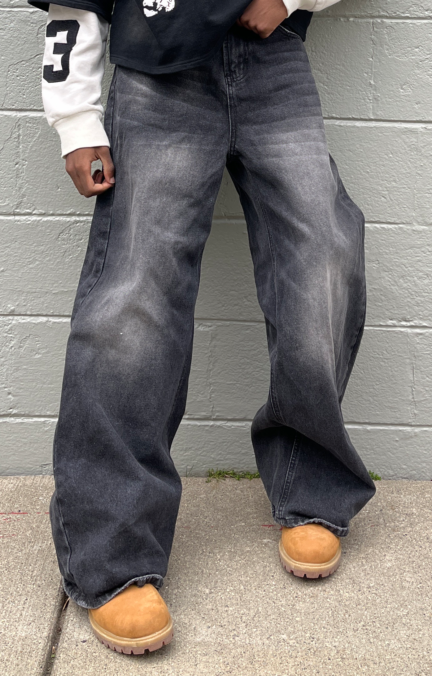 PERFECT BAGGY DENIM - VINTAGE BLACK