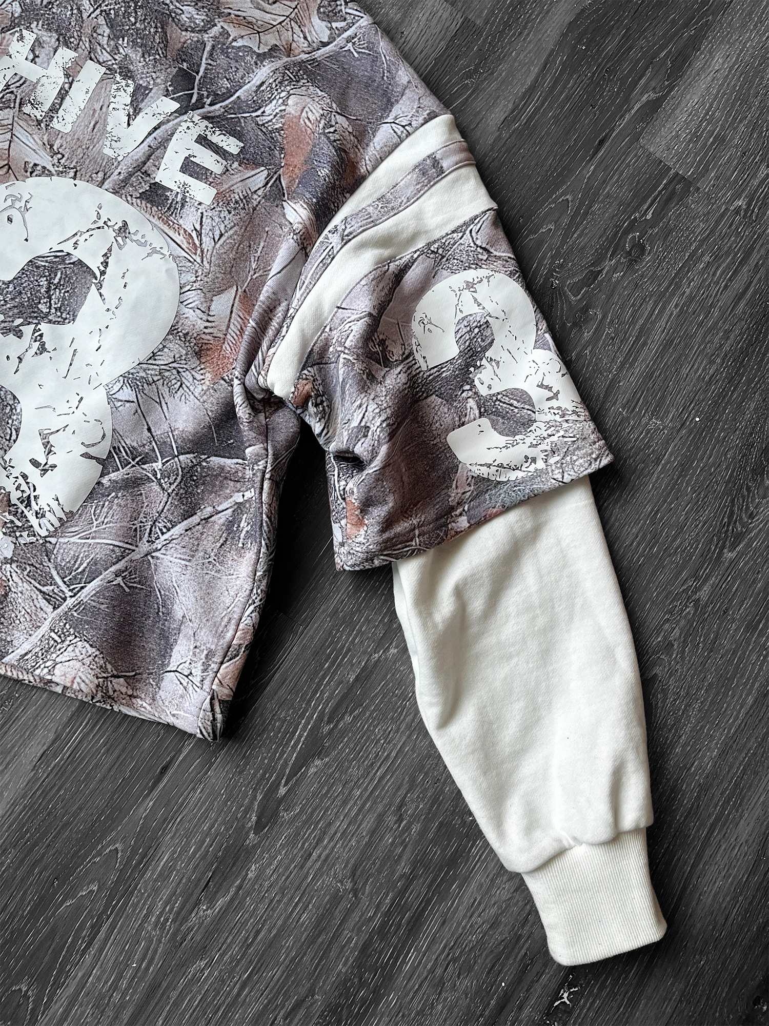 ARCHIVE #33 CAMO DOUBLE SLEEVED SHIRT