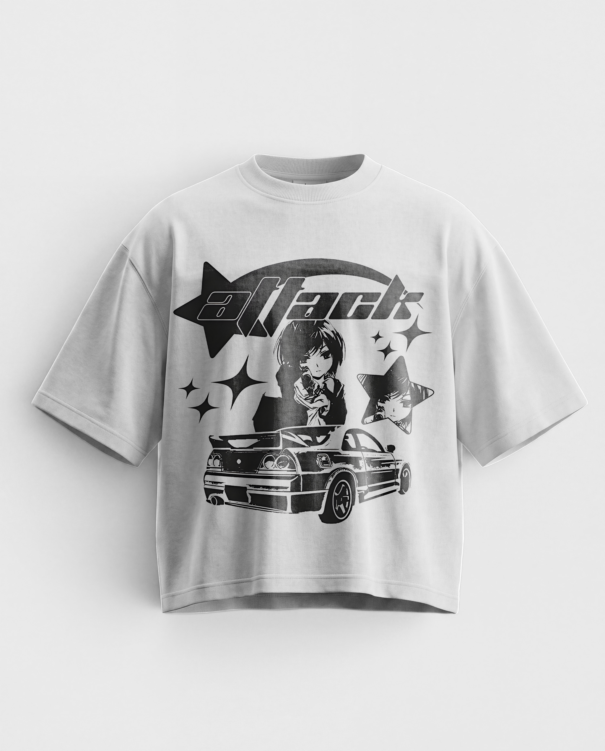 'ATTACK' GRAPHIC TEE