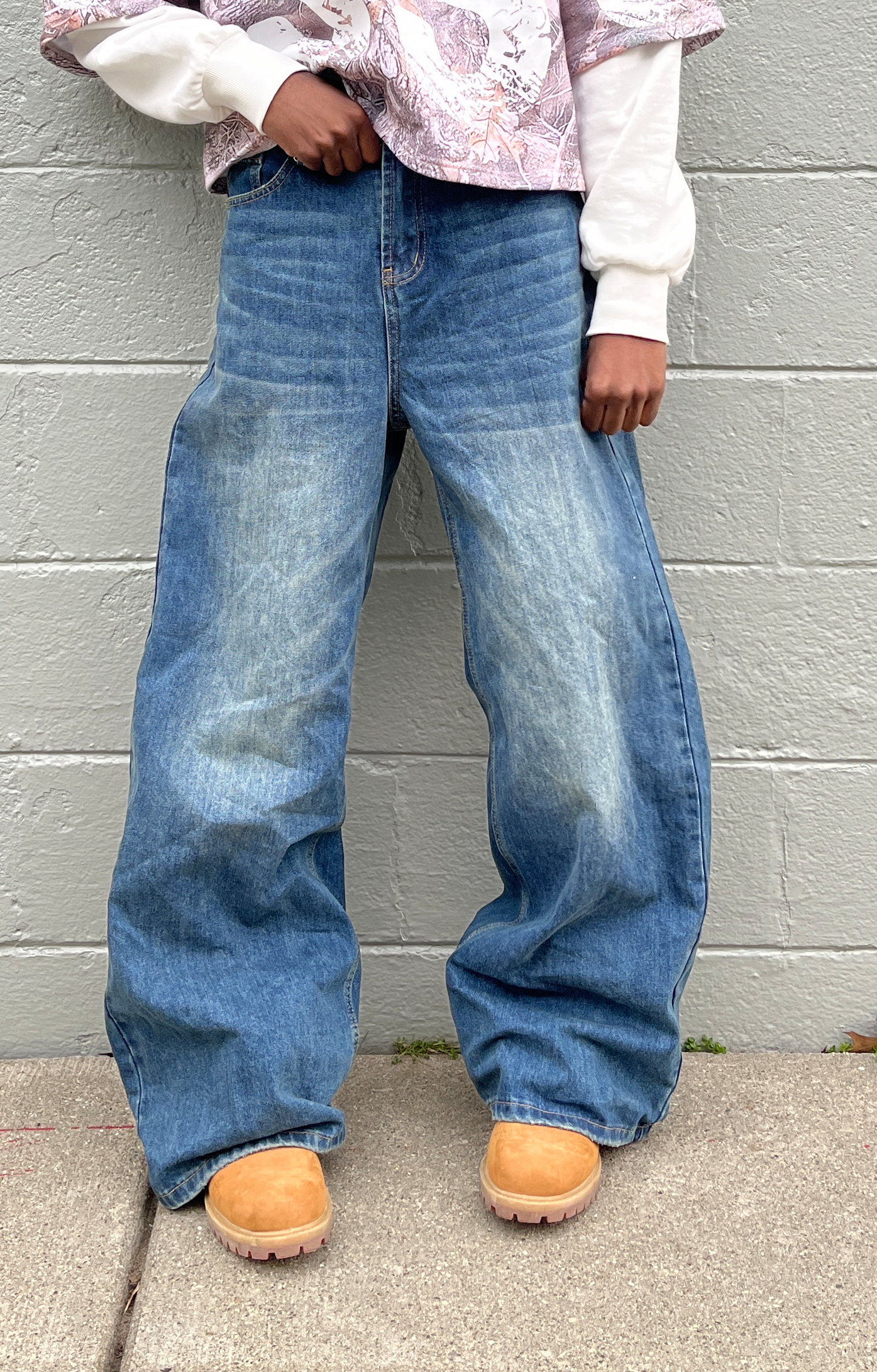 PERFECT BAGGY DENIM - MEDIUM BLUE