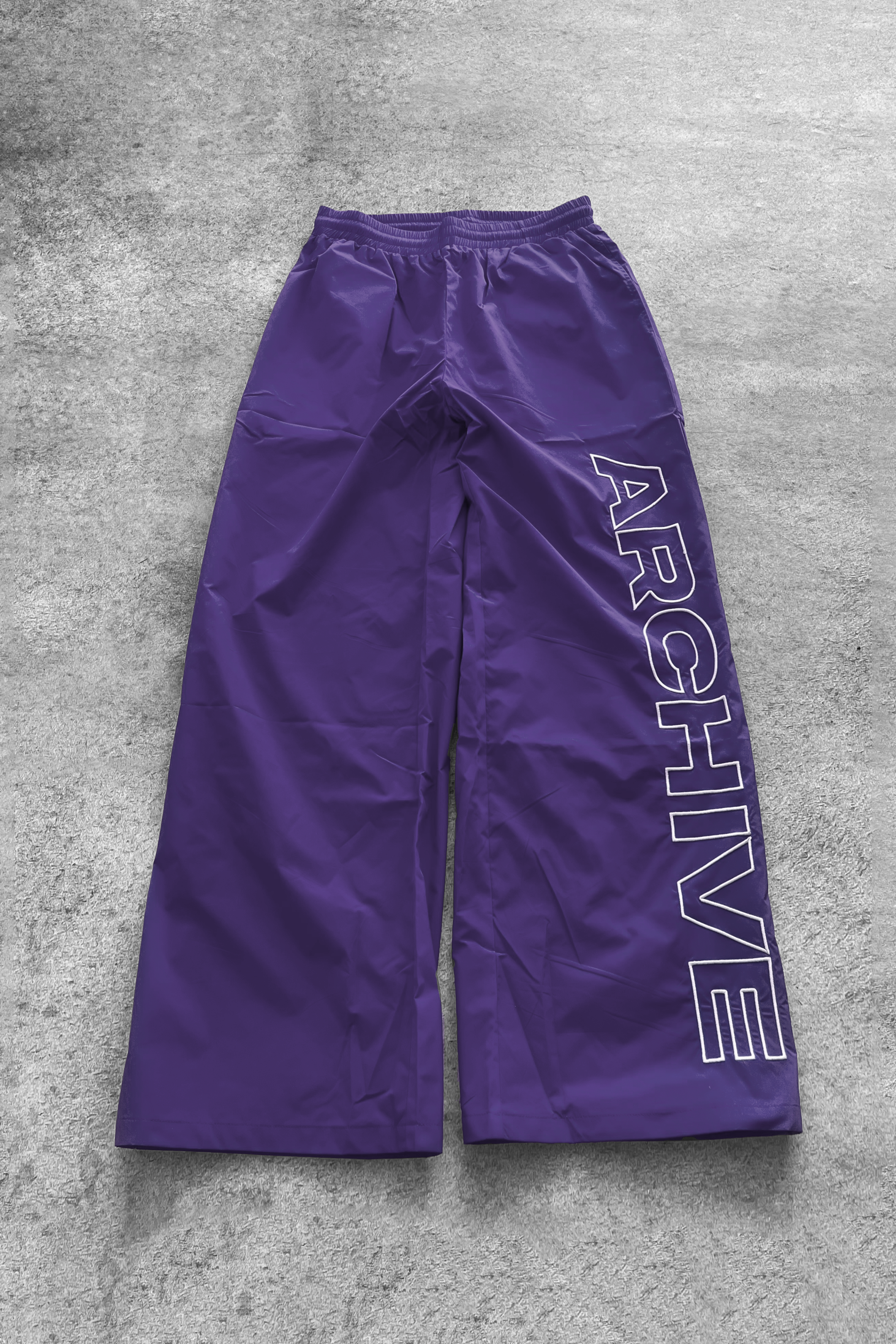 ARCHIVE 'STATEMENT' NYLON PANTS - PURPLE