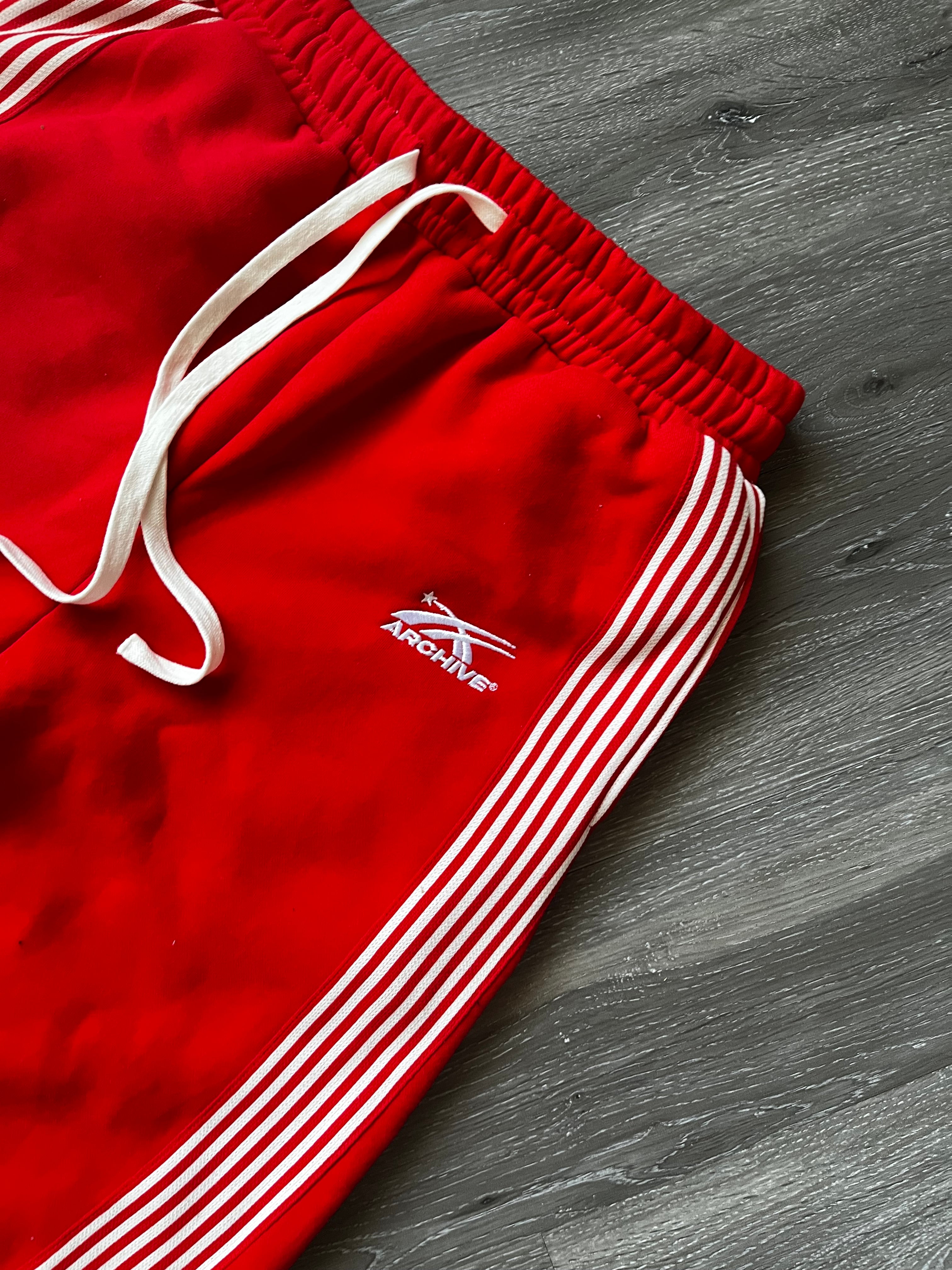 ARCHIVE ESSENTIAL WIDELEG SWEATPANTS RED