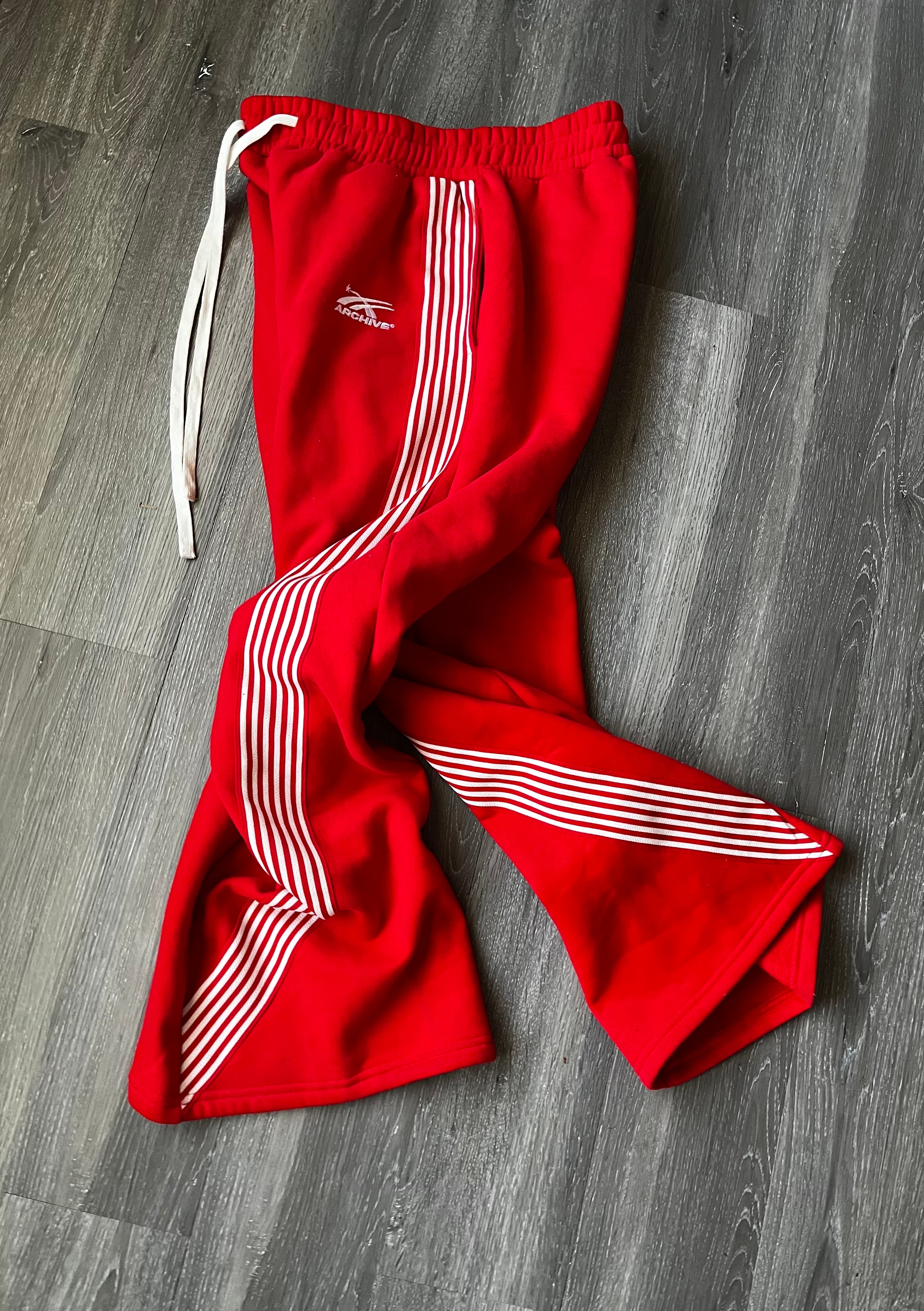 ARCHIVE ESSENTIAL WIDELEG SWEATPANTS RED