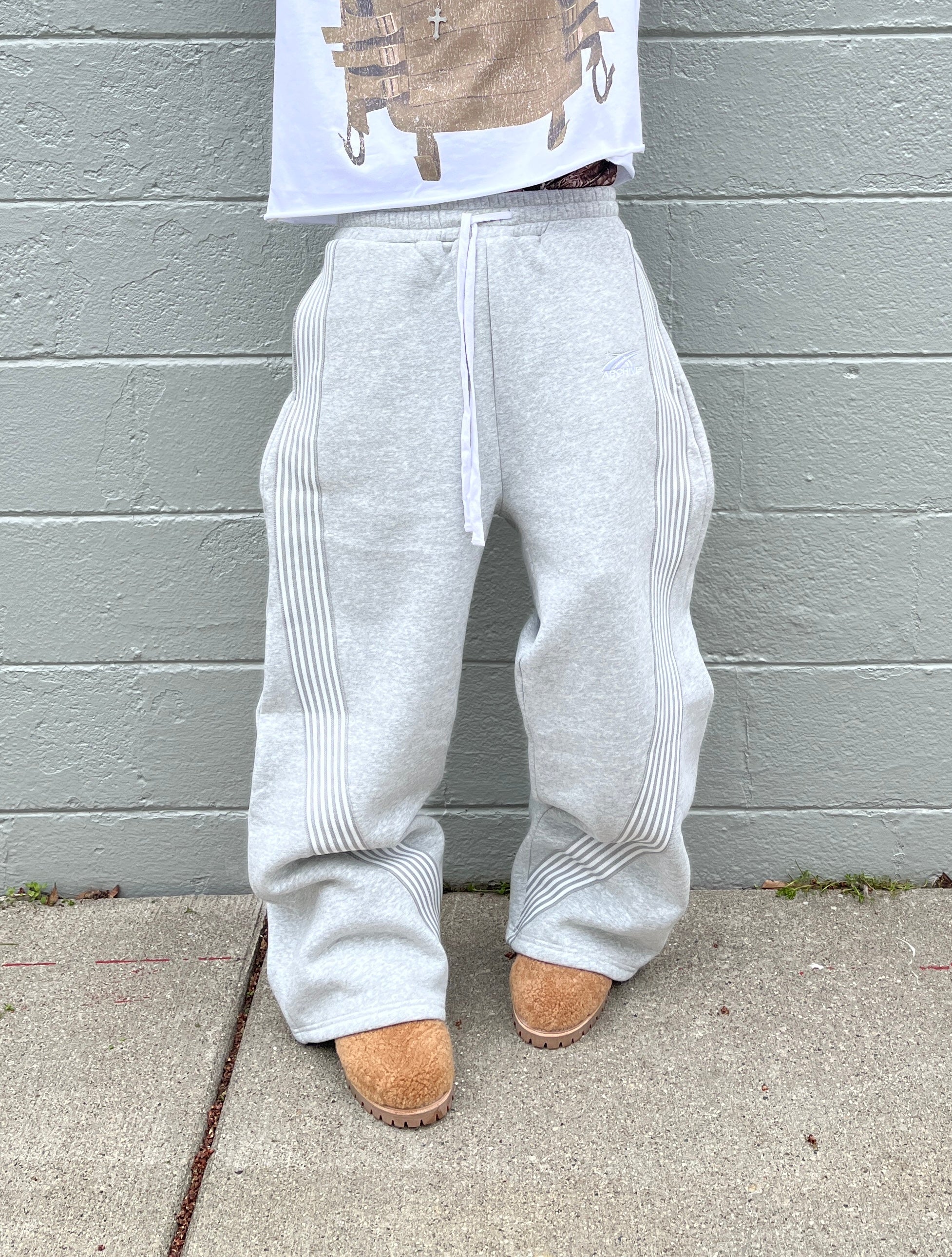 ARCHIVE ESSENTIAL WIDELEG SWEATPANTS GRAY