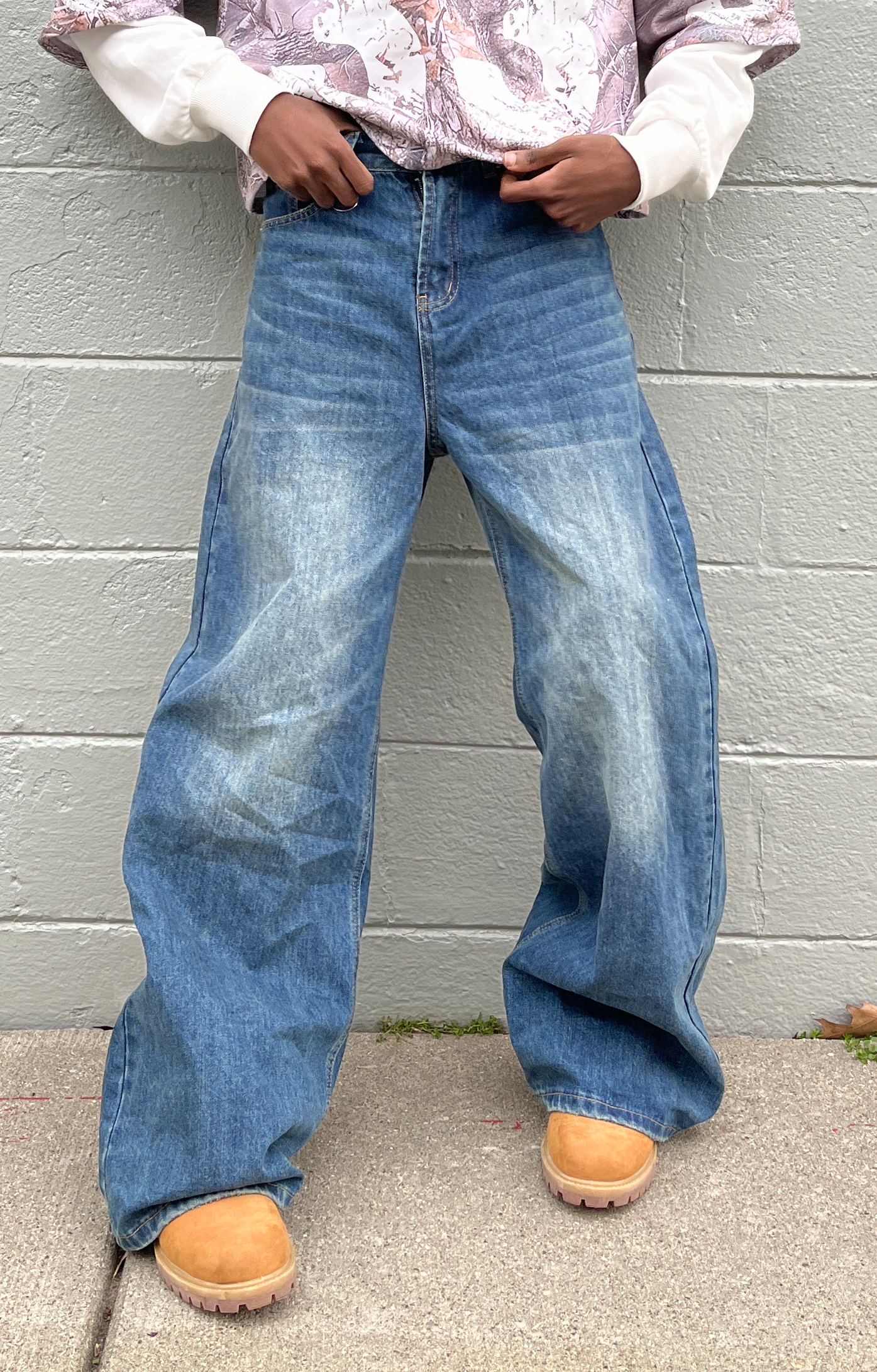 PERFECT BAGGY DENIM - MEDIUM BLUE