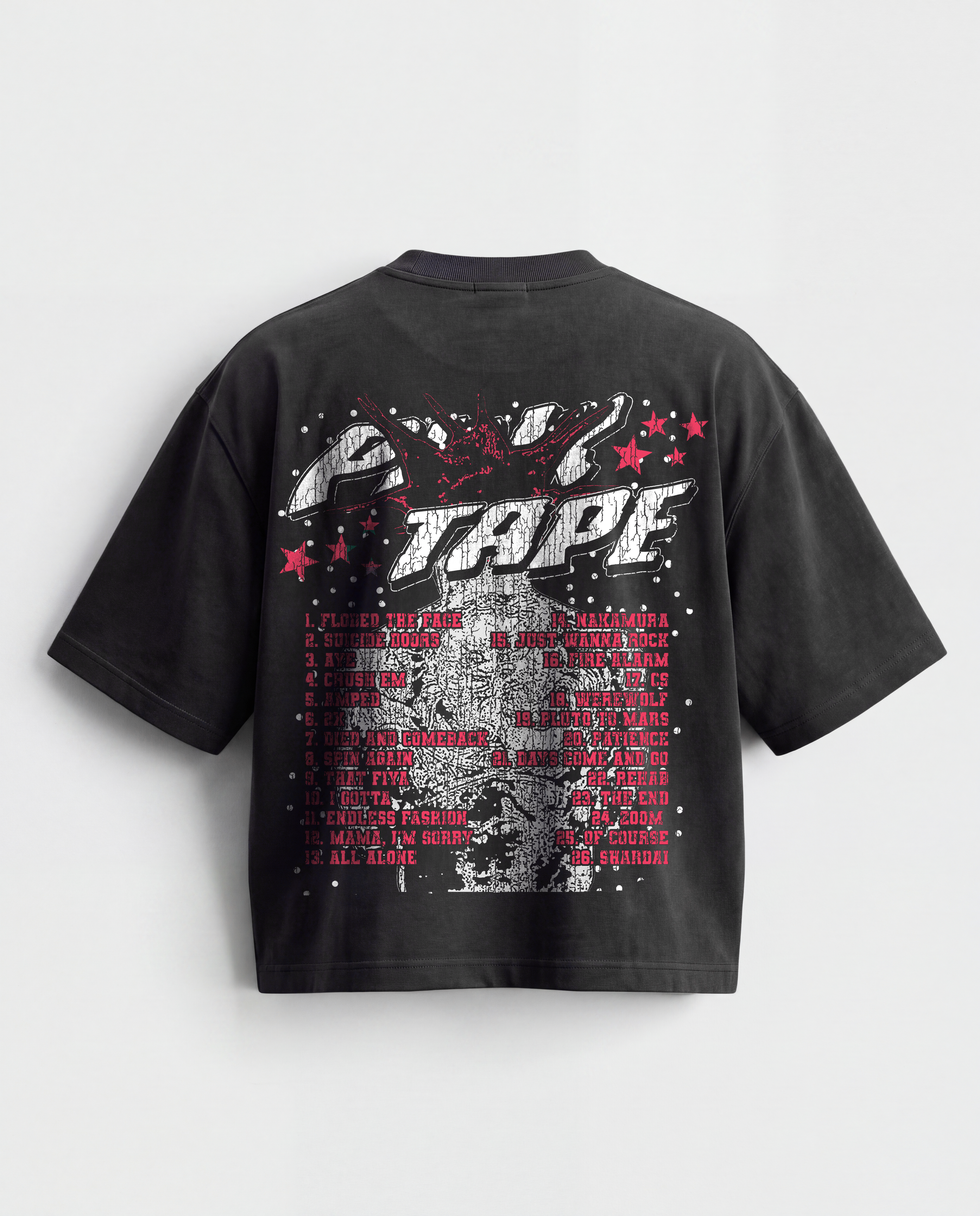'PINK TAPE' GRAPHIC TEE