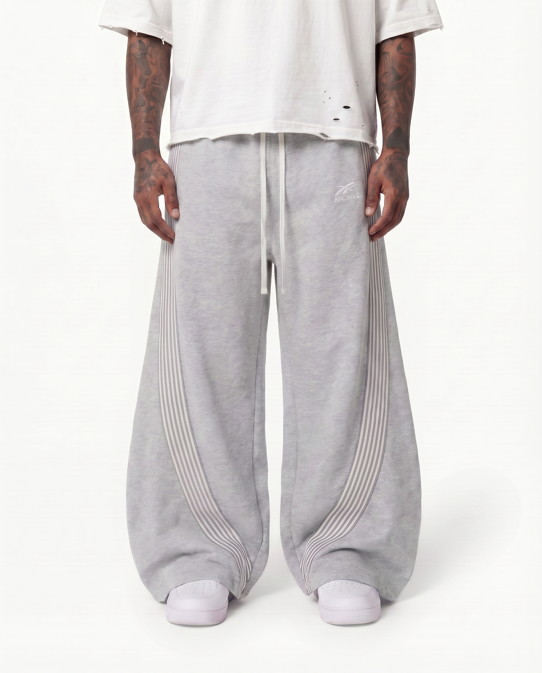 brrrsos Flare Sweatpants Gray archive opium