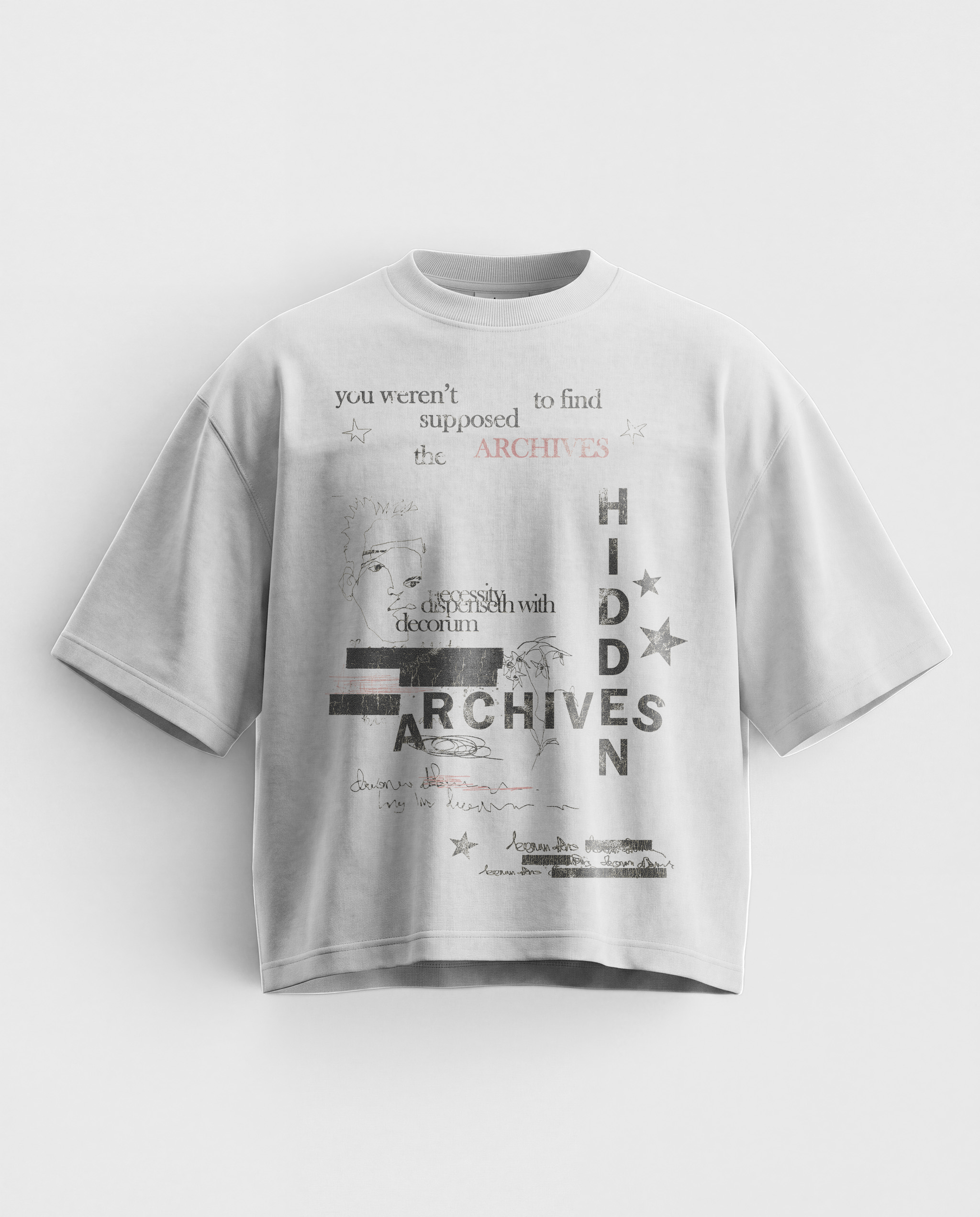'REDACTED' GRAPHIC TEE