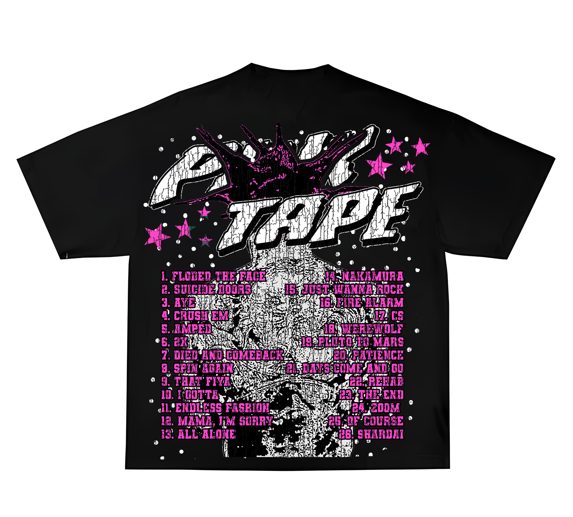 'PINK TAPE' GRAPHIC TEE