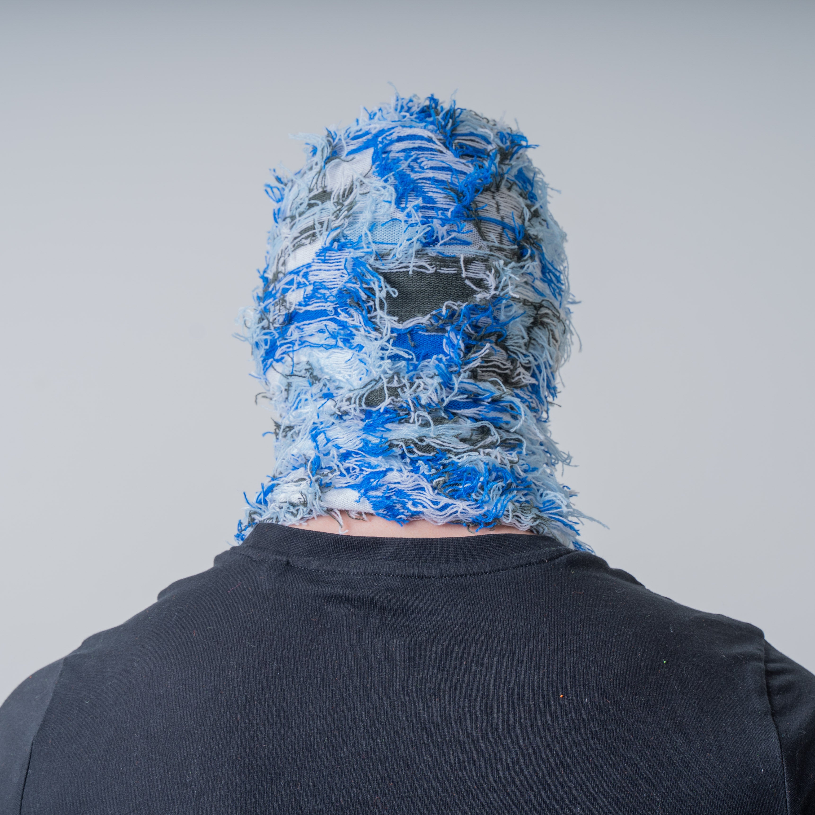 BLUE DISTRESSTED BALACLAVA