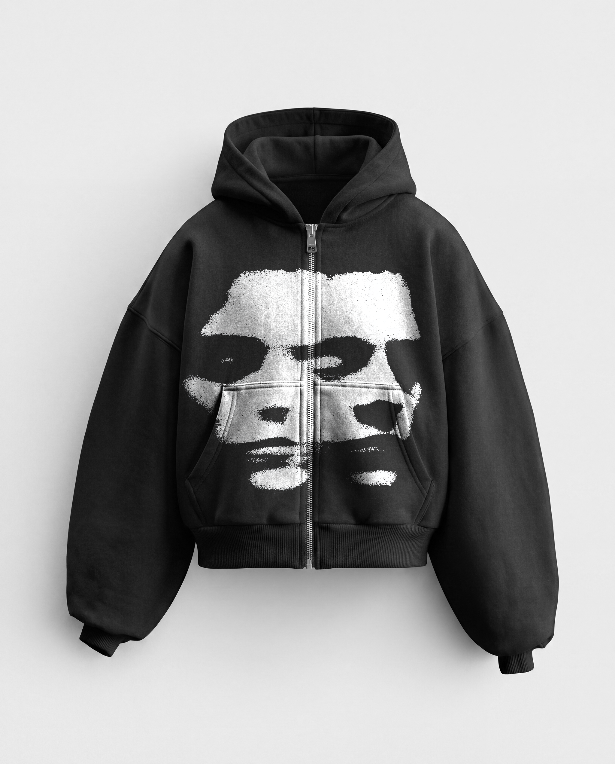 'ALTER-EGO' HEAVYWEIGHT BOXY ZIPUP HOODIE