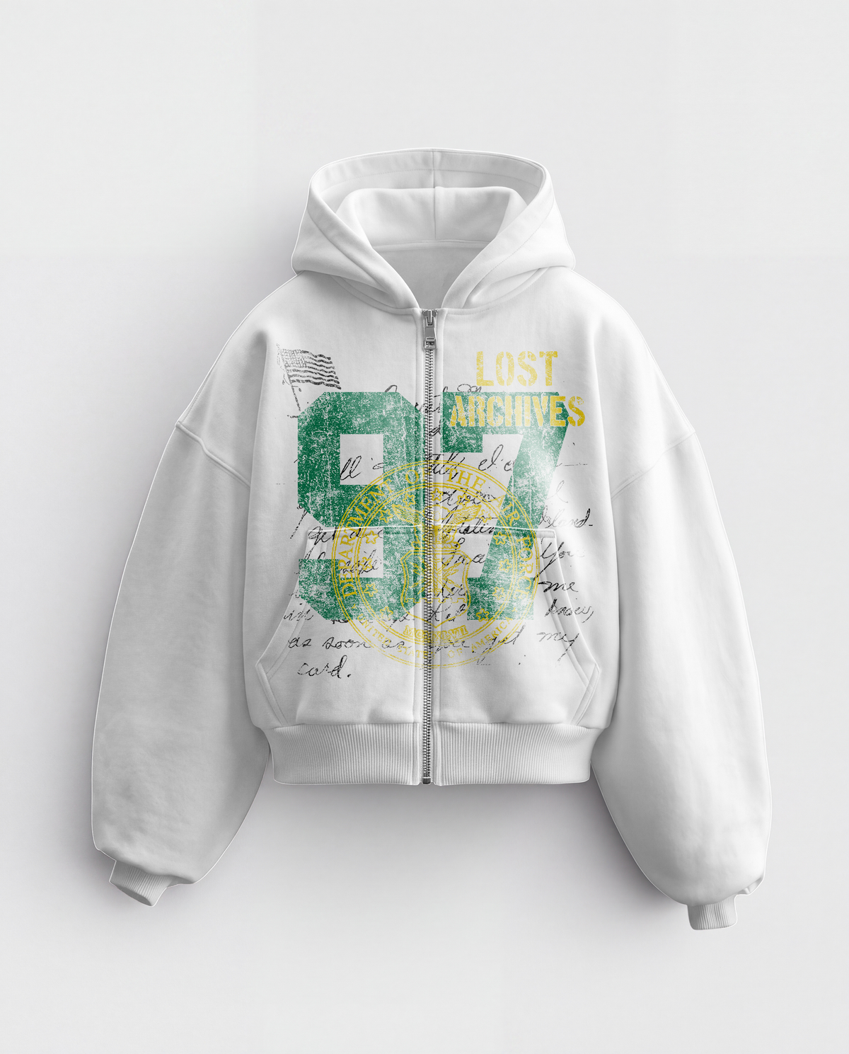 '97' HEAVYWEIGHT BOXY ZIPUP HOODIE