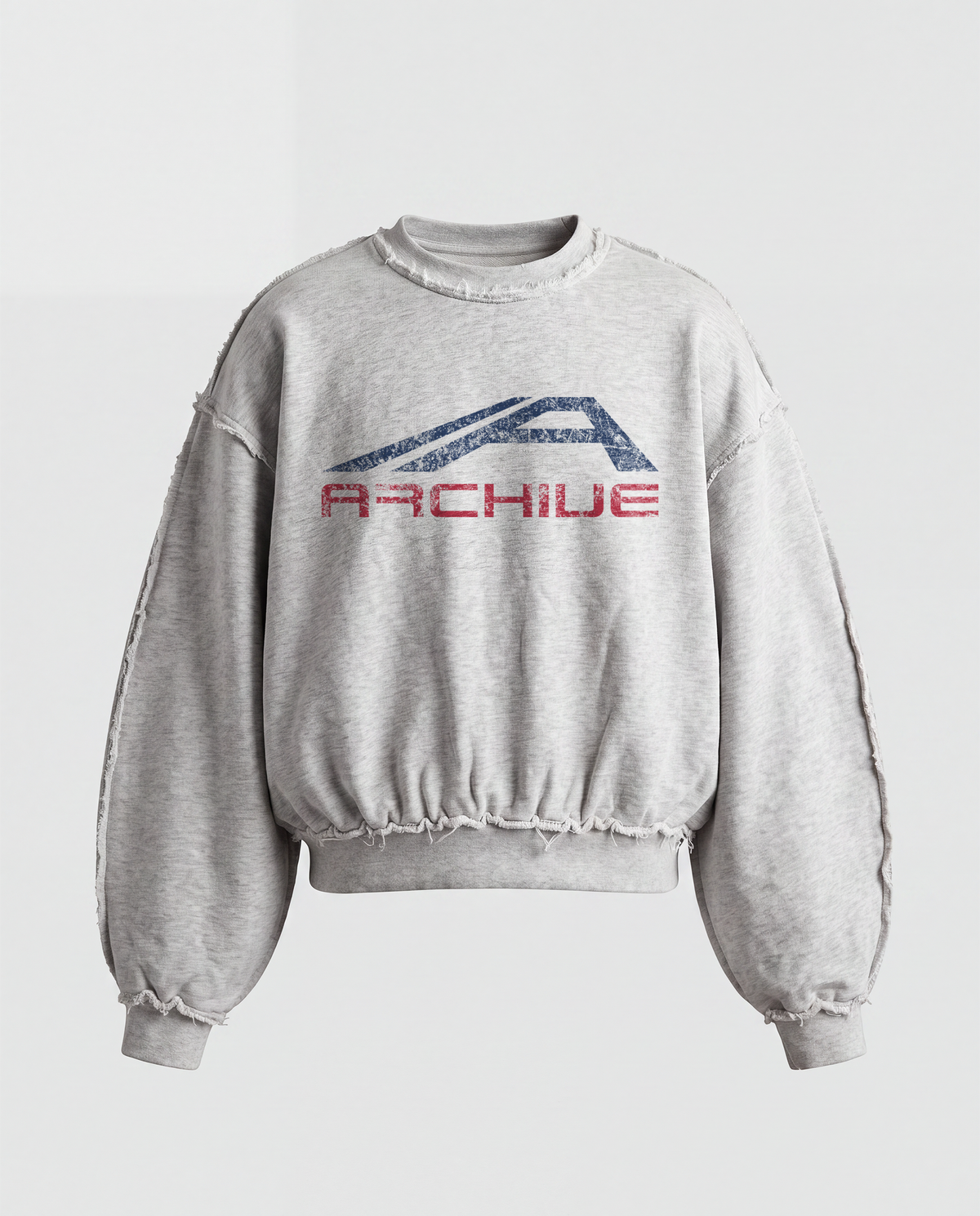 'ARCHIVE SPORT II' DISTRESSTED CREWNECK SWEATSHIRT
