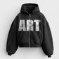 'ART' HEAVYWEIGHT BOXY ZIPUP HOODIE