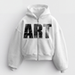 'ART' HEAVYWEIGHT BOXY ZIPUP HOODIE