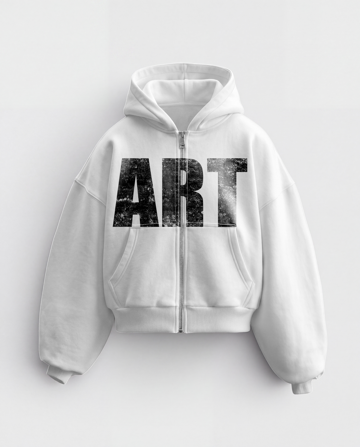 'ART' HEAVYWEIGHT BOXY ZIPUP HOODIE
