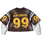 ARCHIVE #99 BROWN DOUBLE SLEEVED SHIRT