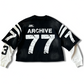 ARCHIVE #77 BLACK DOUBLE SLEEVED SHIRT