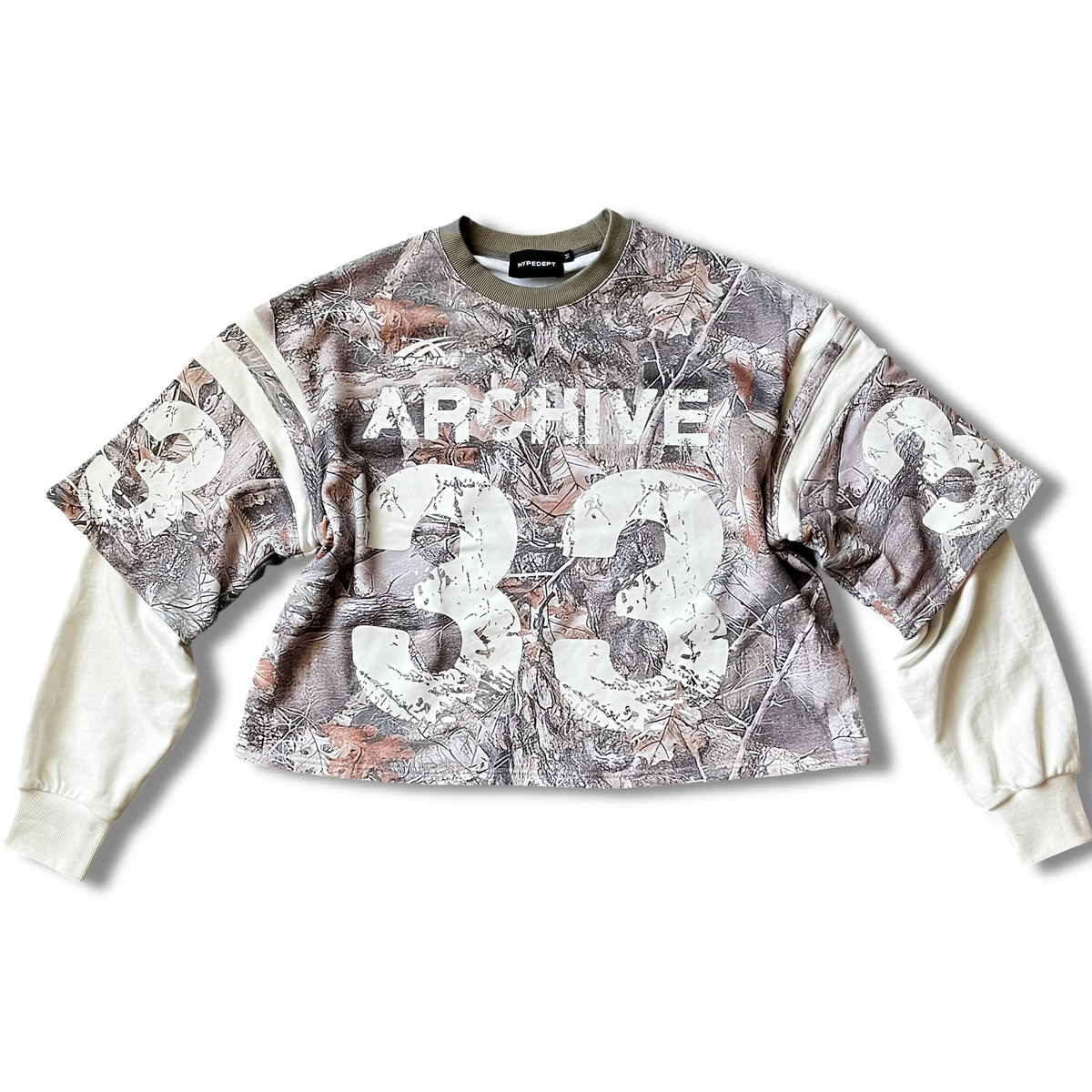 ARCHIVE #33 CAMO DOUBLE SLEEVED SHIRT