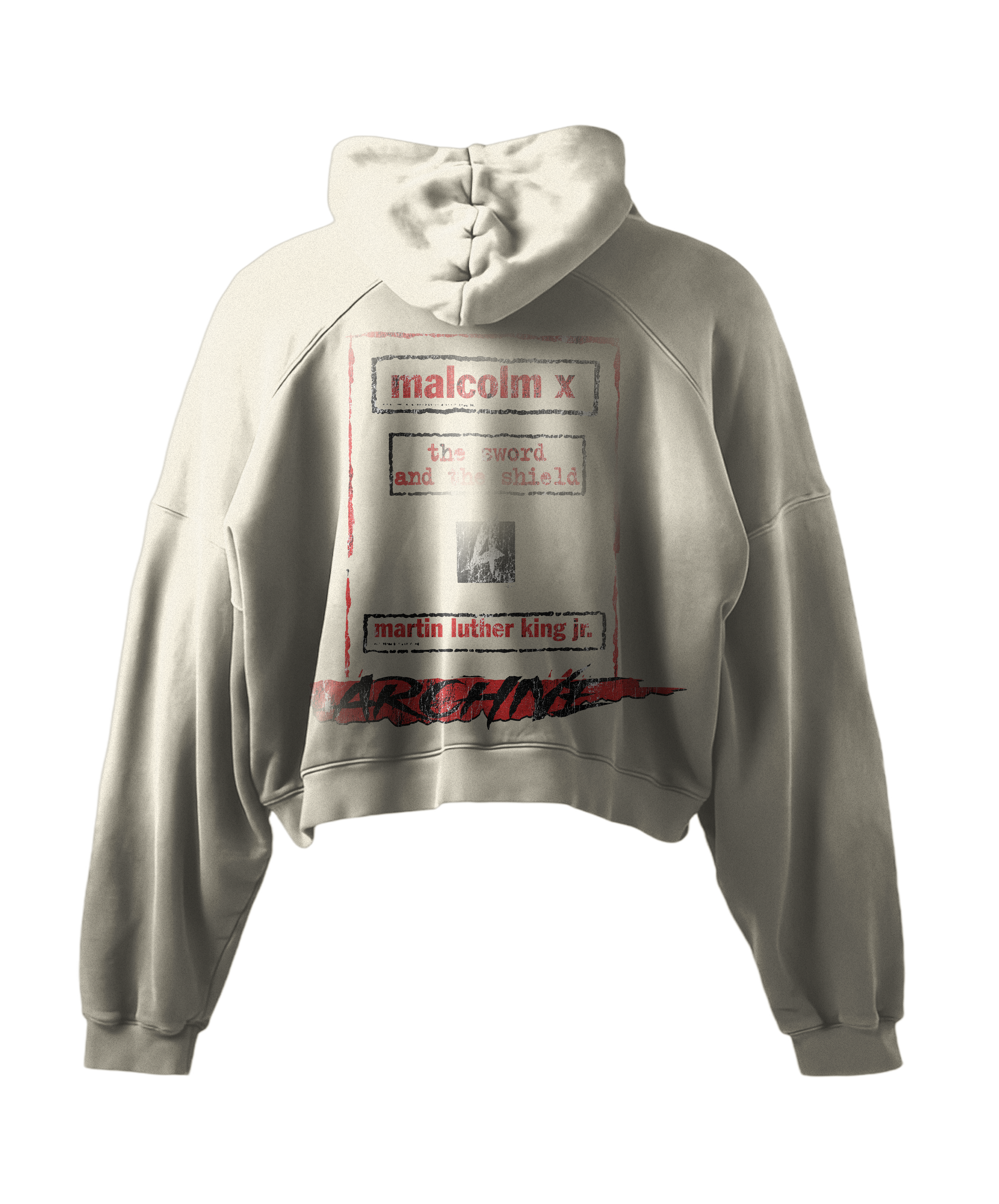 'SWORD & SHIELD' HEAVYWEIGHT BOXY ZIPUP HOODIE