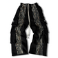 ARCHIVE HUNTER CARGO STRIPE SWEATPANTS CAMO - BLACK
