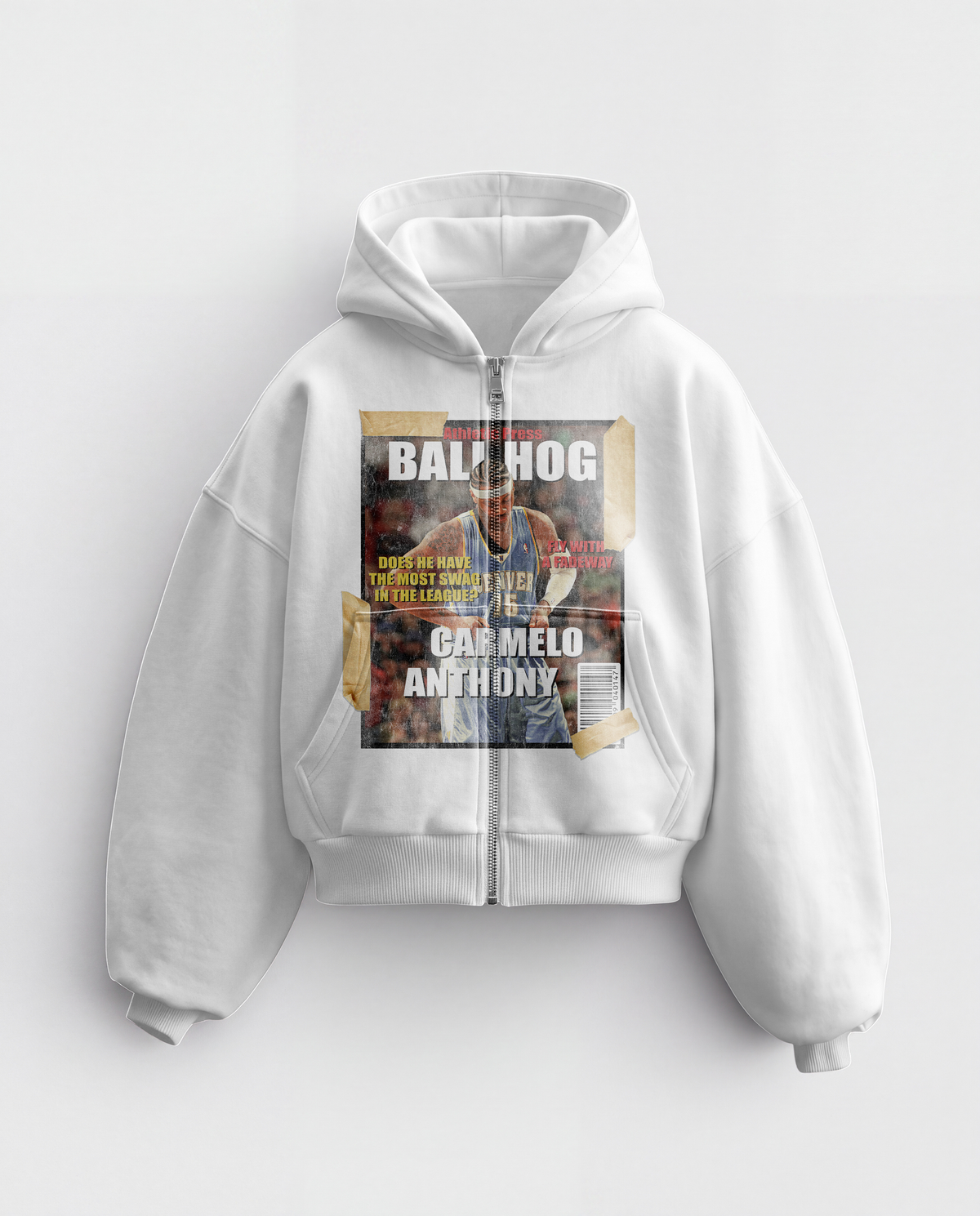'BALLHOG' HEAVYWEIGHT BOXY ZIPUP HOODIE