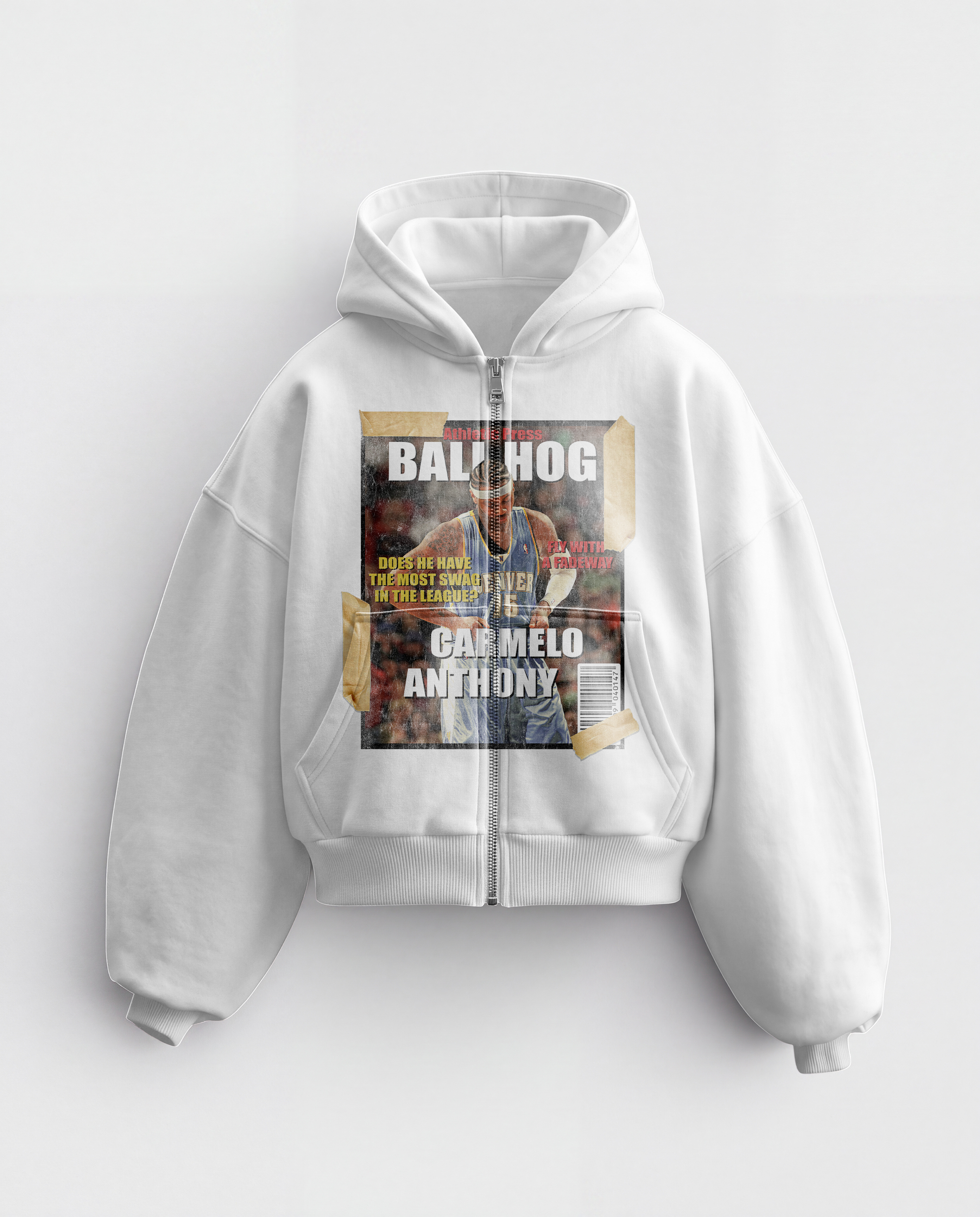 'BALLHOG' HEAVYWEIGHT BOXY ZIPUP HOODIE