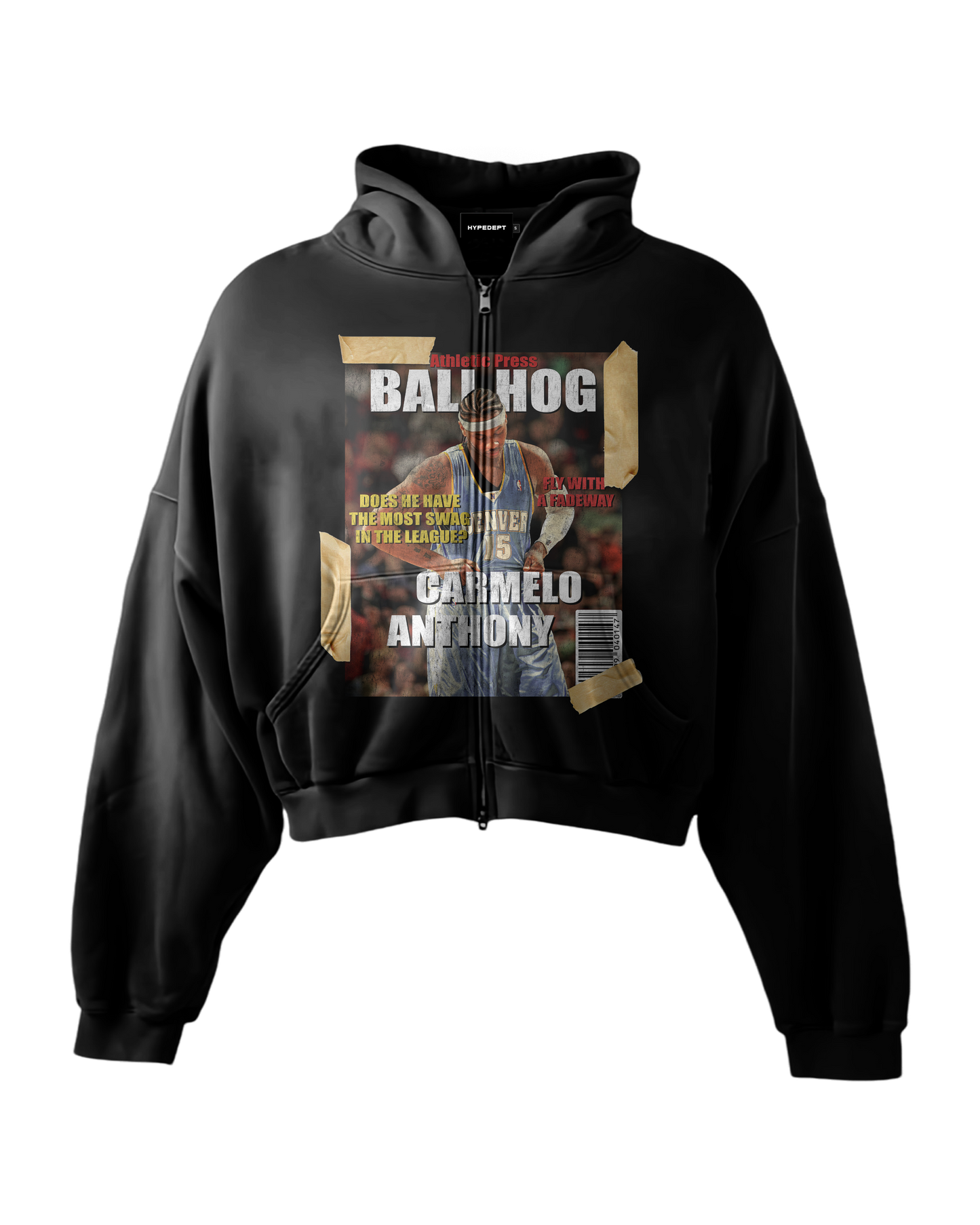 'BALLHOG' HEAVYWEIGHT BOXY ZIPUP HOODIE
