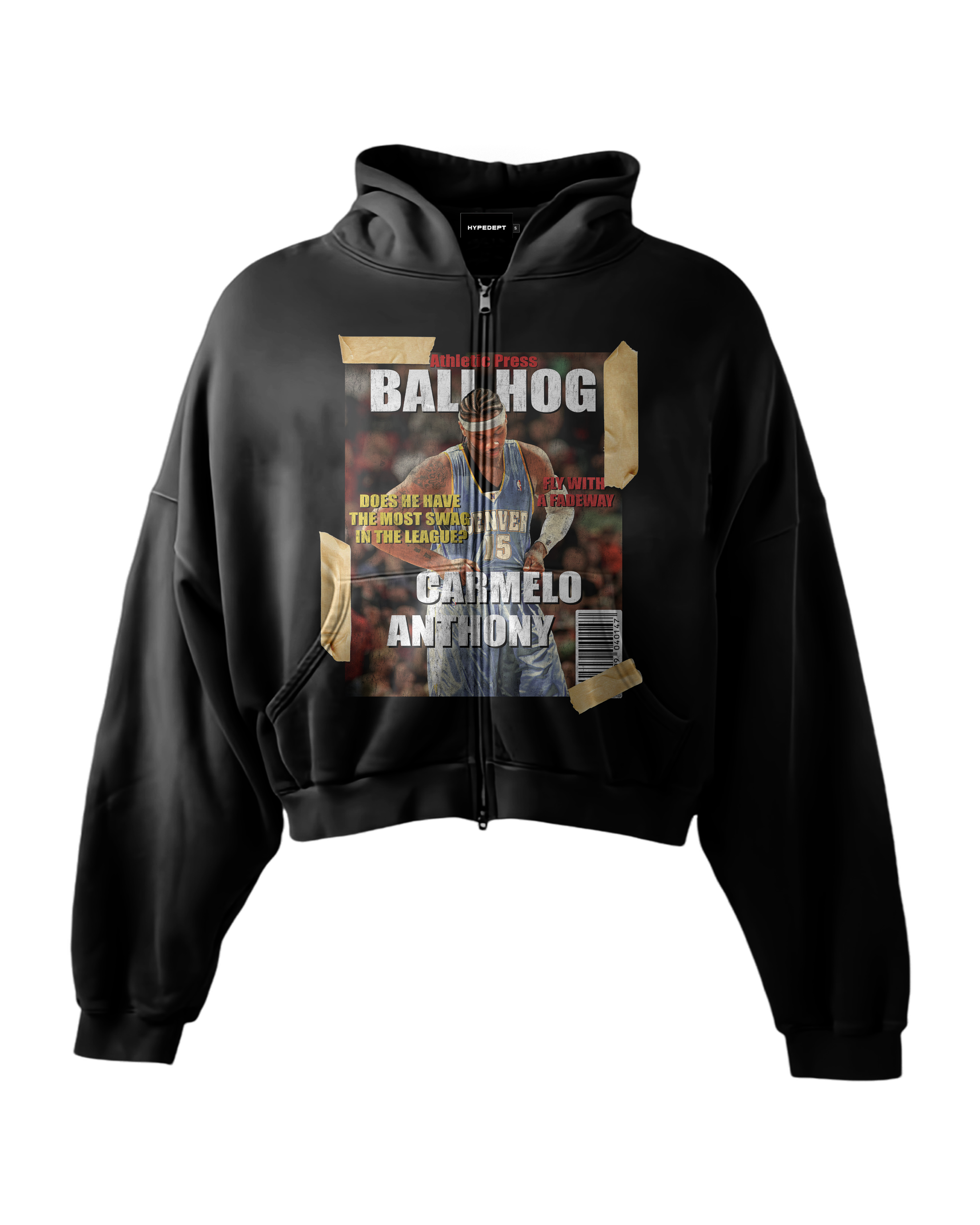 'BALLHOG' HEAVYWEIGHT BOXY ZIPUP HOODIE