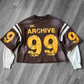 ARCHIVE #99 BROWN DOUBLE SLEEVED SHIRT