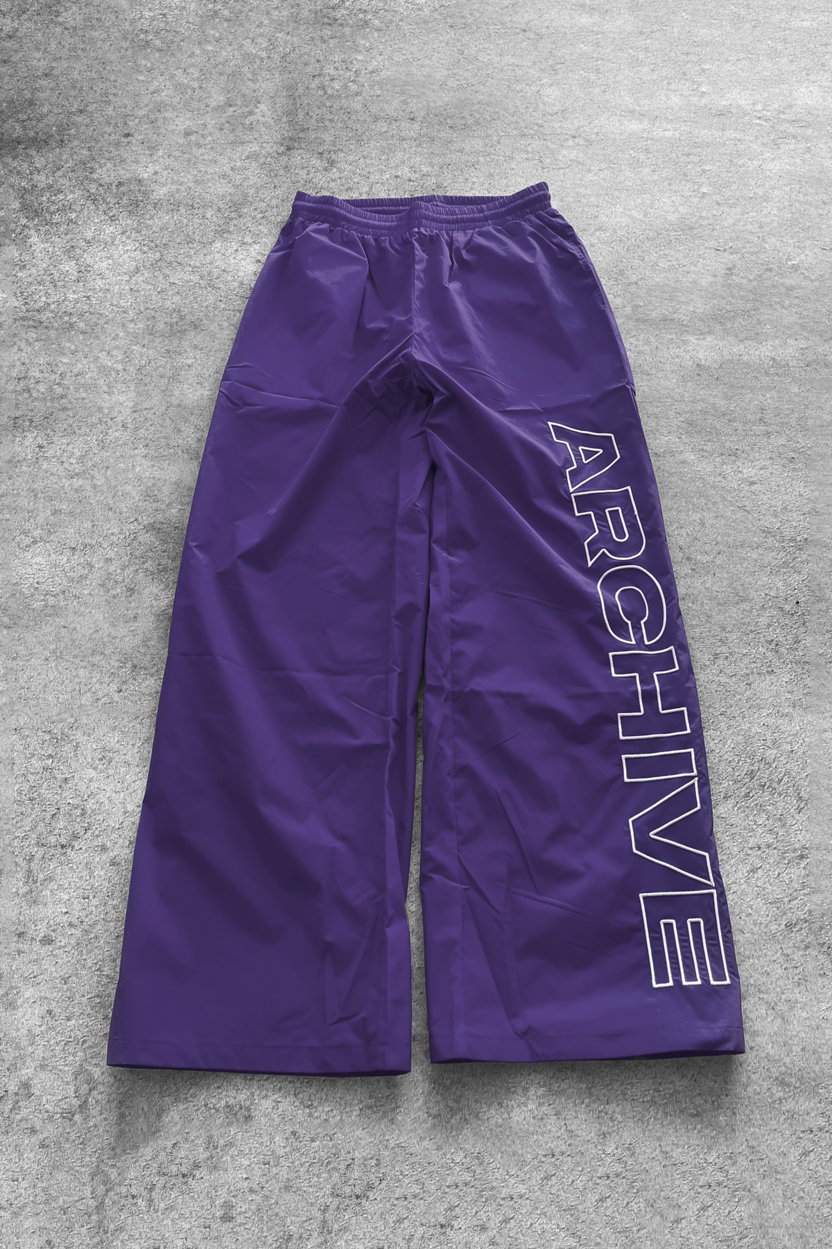 ARCHIVE 'STATEMENT' NYLON PANTS - PURPLE