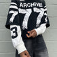 ARCHIVE #77 BLACK DOUBLE SLEEVED SHIRT