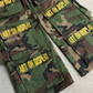 'ART ON DISPLAY' CAMO CARGO PANTS