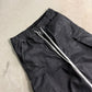 WAXED DENIM LONG CARGO SHORTS