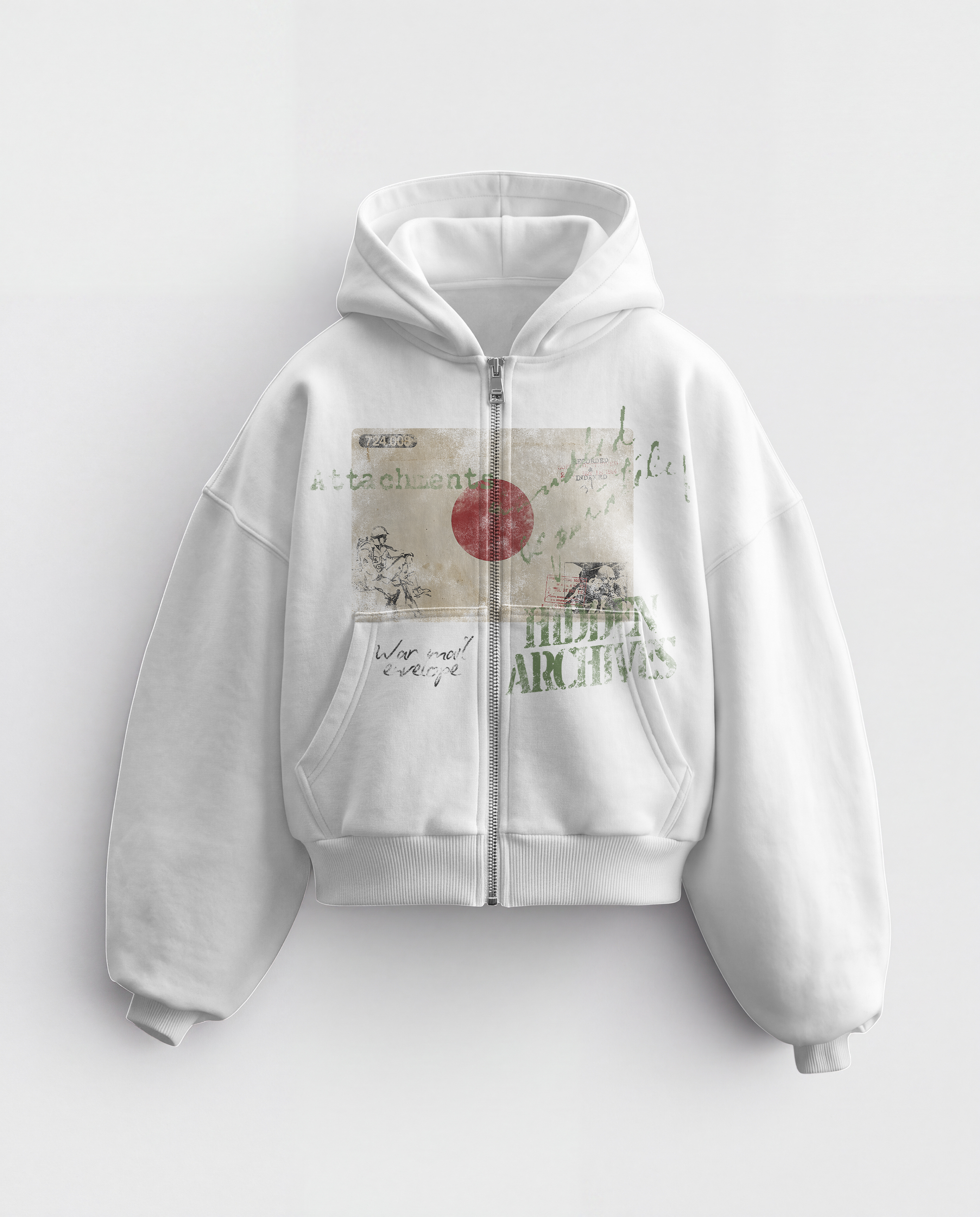 'JAPAN' HEAVYWEIGHT BOXY ZIPUP HOODIE
