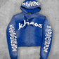 KHAÖS ZIP-UP HOODIE BLUE