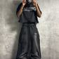 ARCHIVE ONYX RHINESTONE SWEATPANTS - BLACK