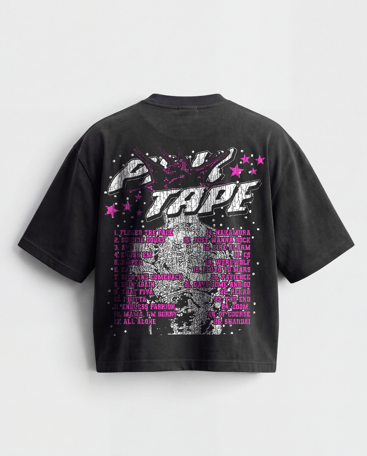 'PINK TAPE' GRAPHIC TEE