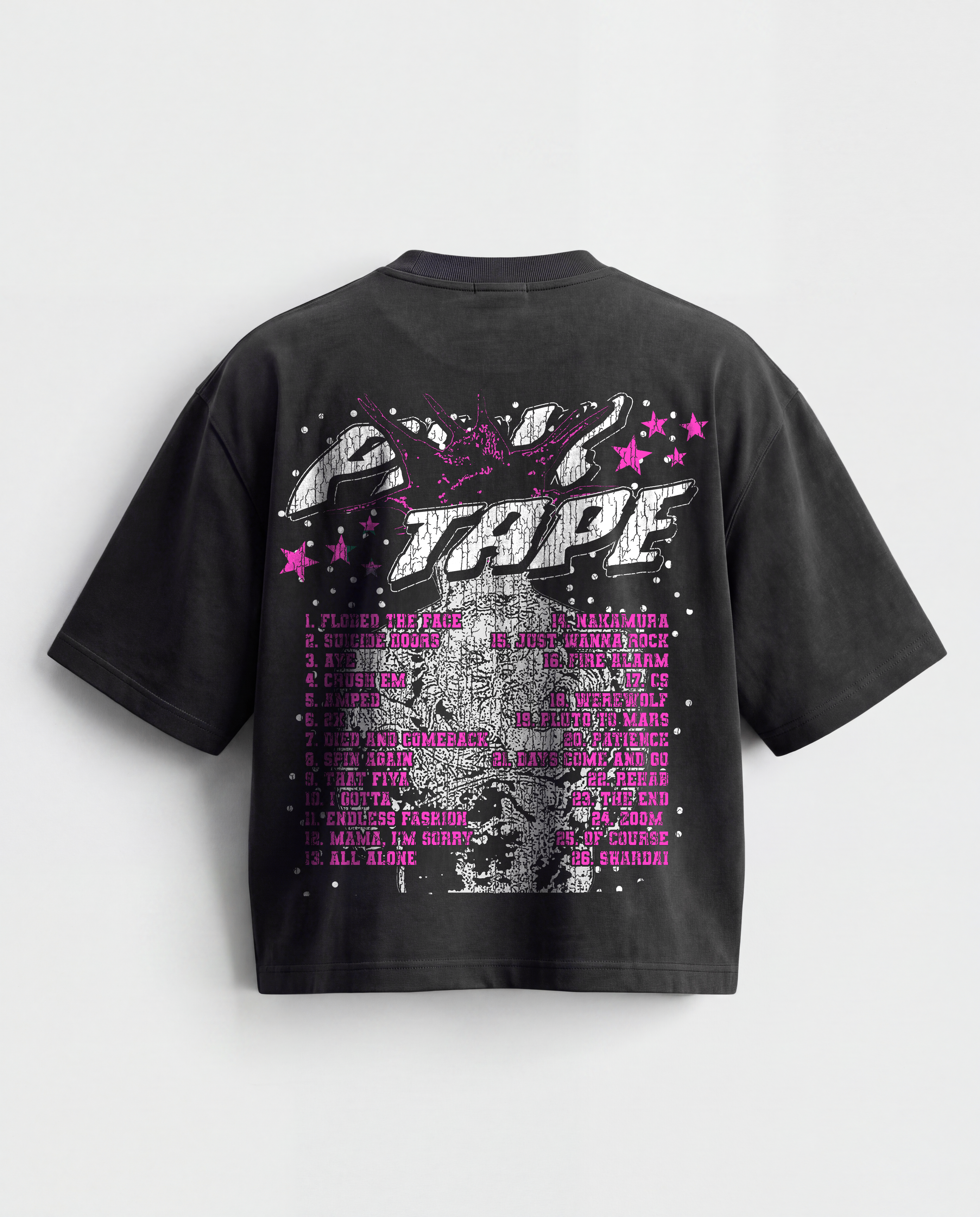 'PINK TAPE' GRAPHIC TEE