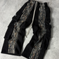ARCHIVE HUNTER CARGO STRIPE SWEATPANTS CAMO - BLACK