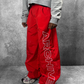 ARCHIVE 'STATEMENT' NYLON PANTS - RED