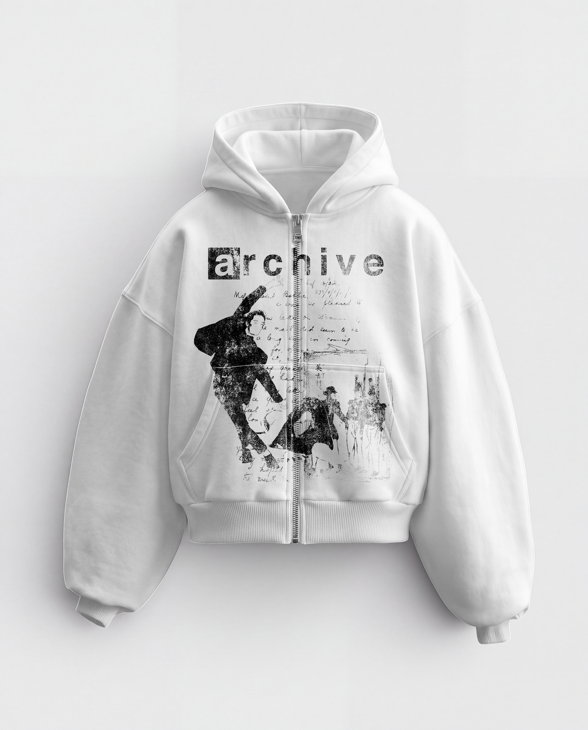 'REVENANT' HEAVYWEIGHT BOXY ZIPUP HOODIE