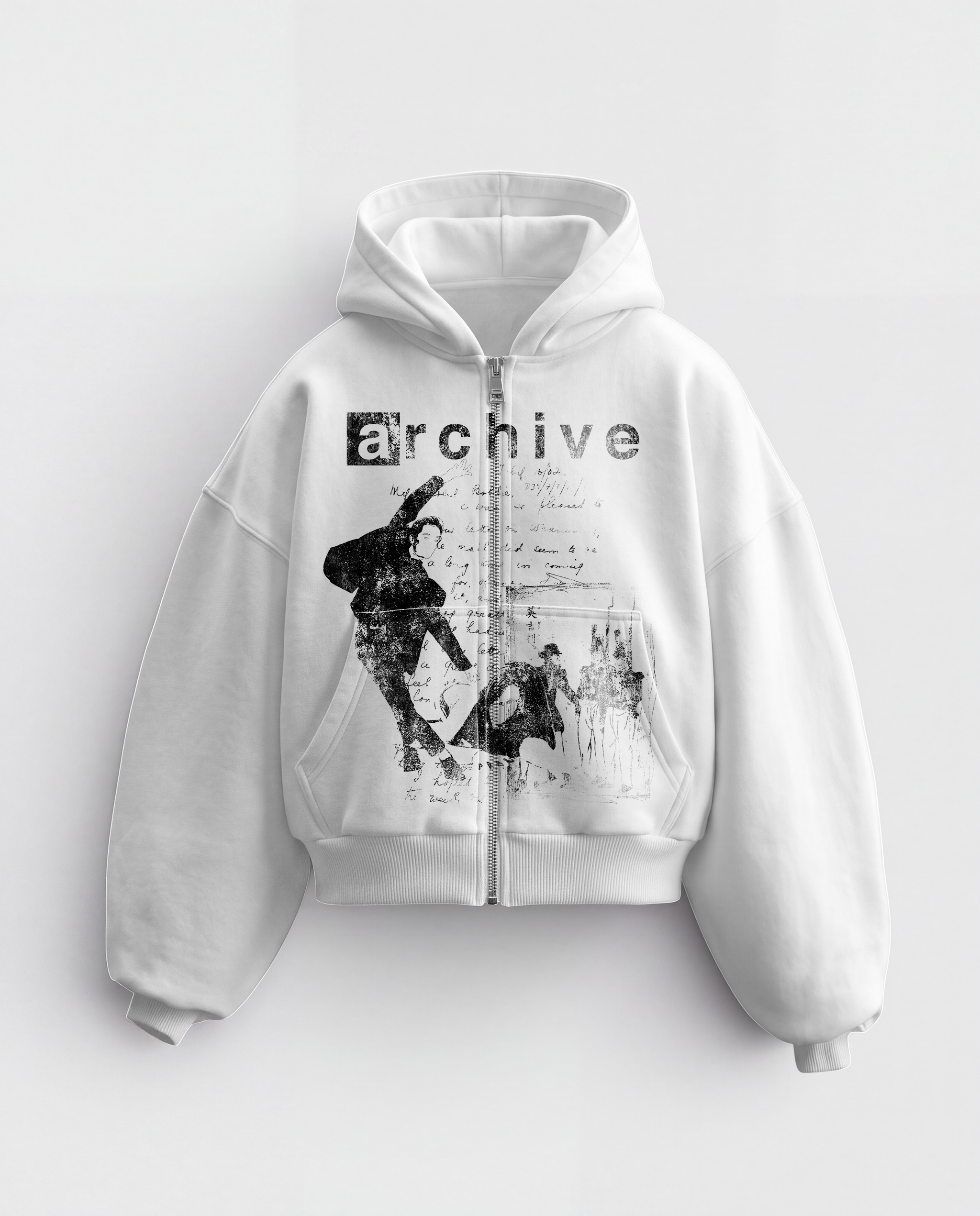 'REVENANT' HEAVYWEIGHT BOXY ZIPUP HOODIE