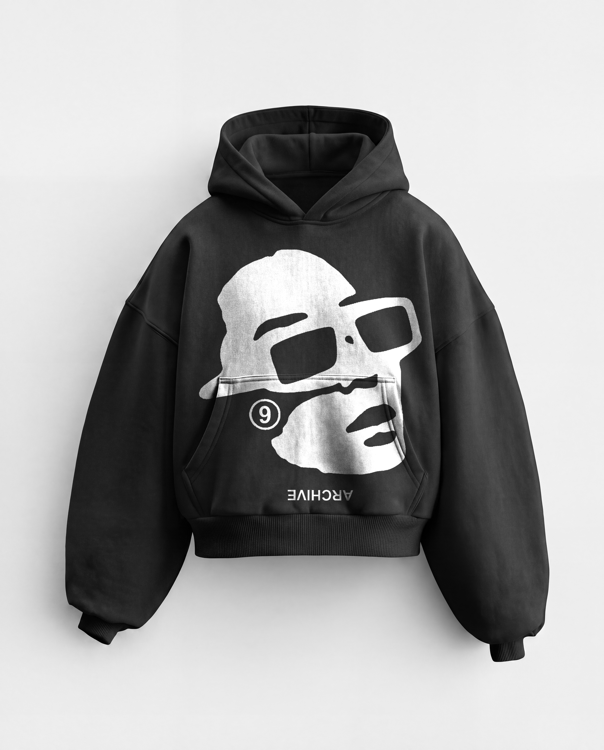 'ARCHIVE9 II' 500G HEAVYWEIGHT HOODIE