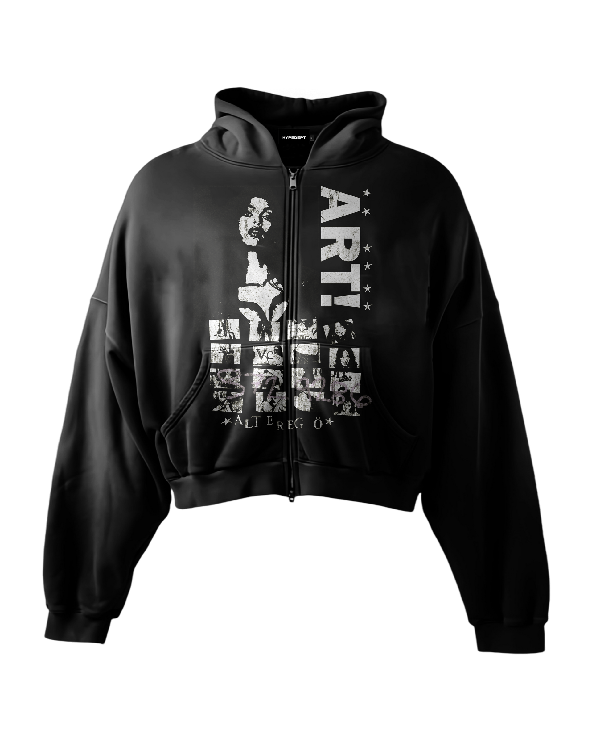 ART!' HEAVYWEIGHT BOXY ZIPUP HOODIE