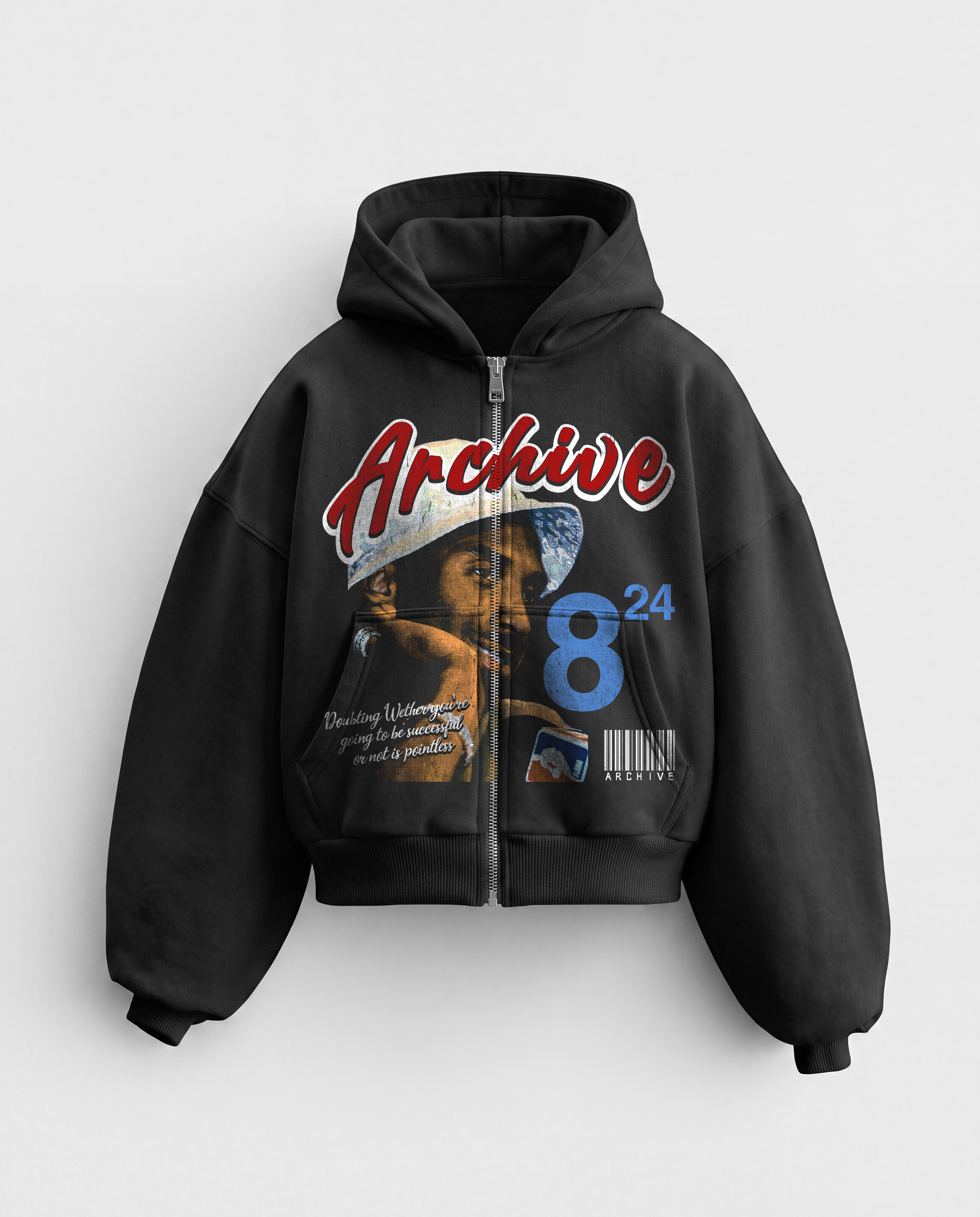 'MAMBA ARCHIVE' HEAVYWEIGHT BOXY ZIPUP HOODIE