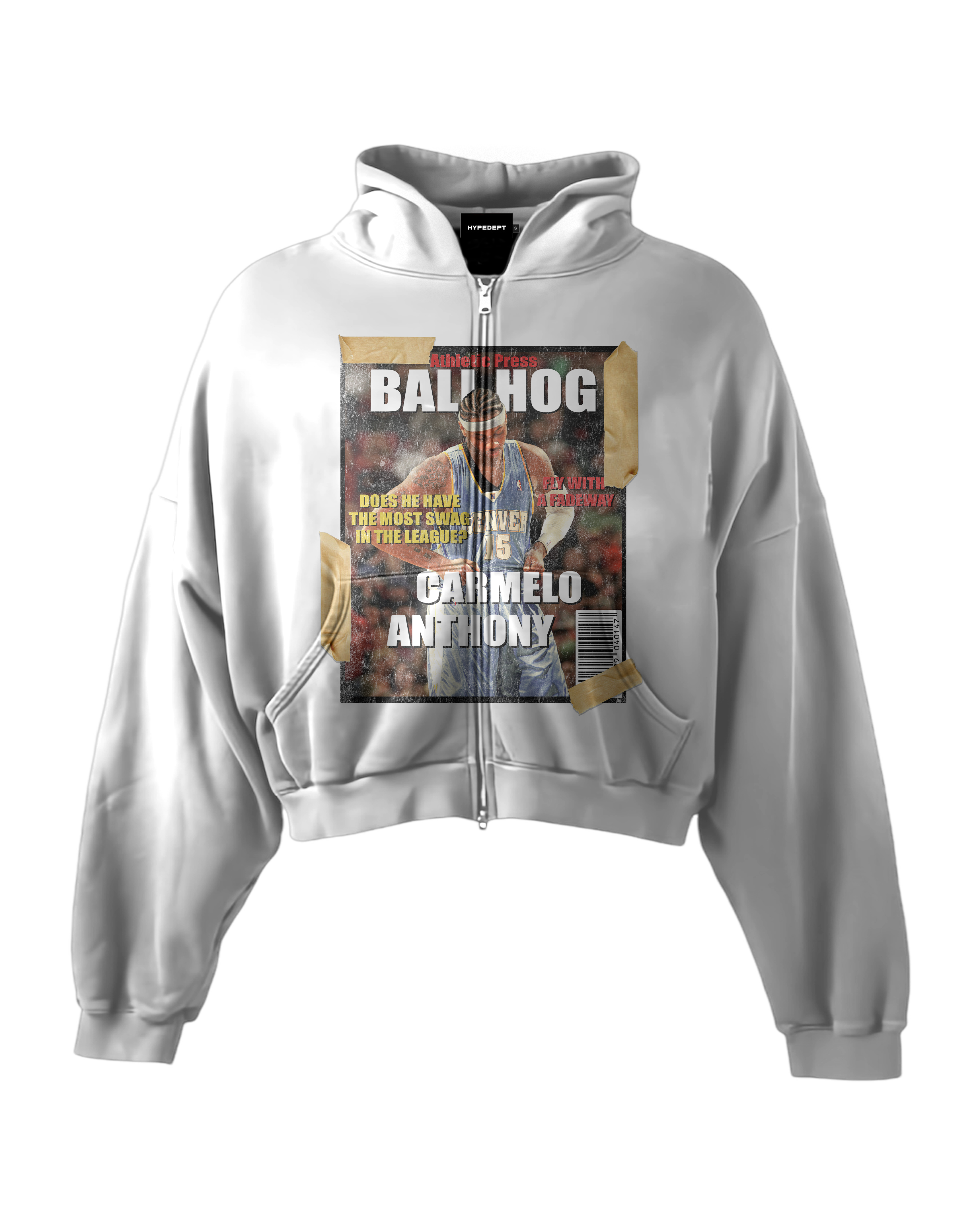 'BALLHOG' HEAVYWEIGHT BOXY ZIPUP HOODIE