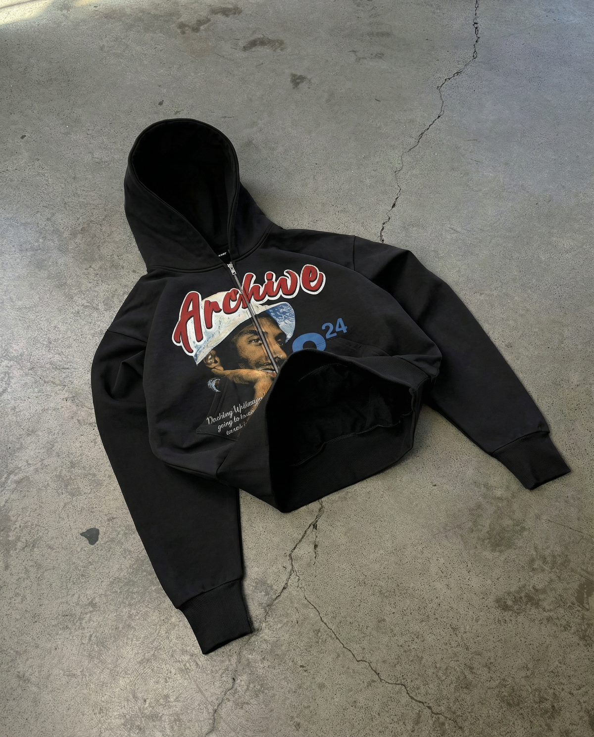 'MAMBA ARCHIVE' HEAVYWEIGHT BOXY ZIPUP HOODIE