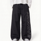ARCHIVE 'STATEMENT' NYLON PANTS - BLACK