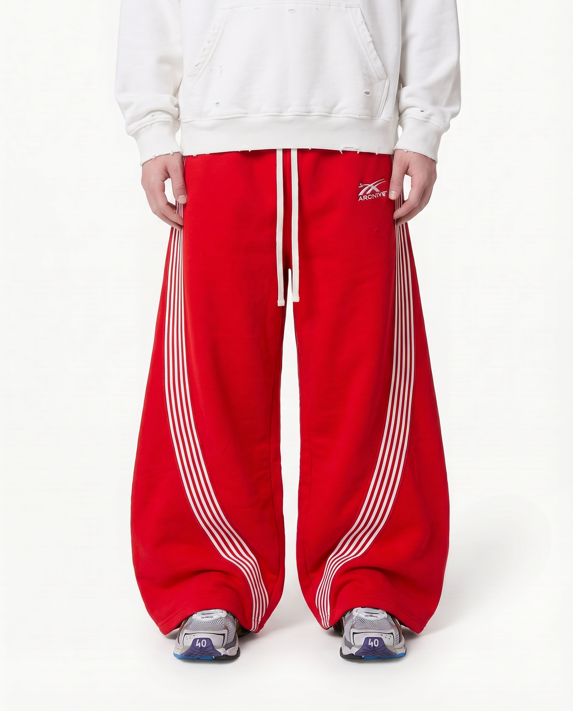 ARCHIVE ESSENTIAL WIDELEG SWEATPANTS RED